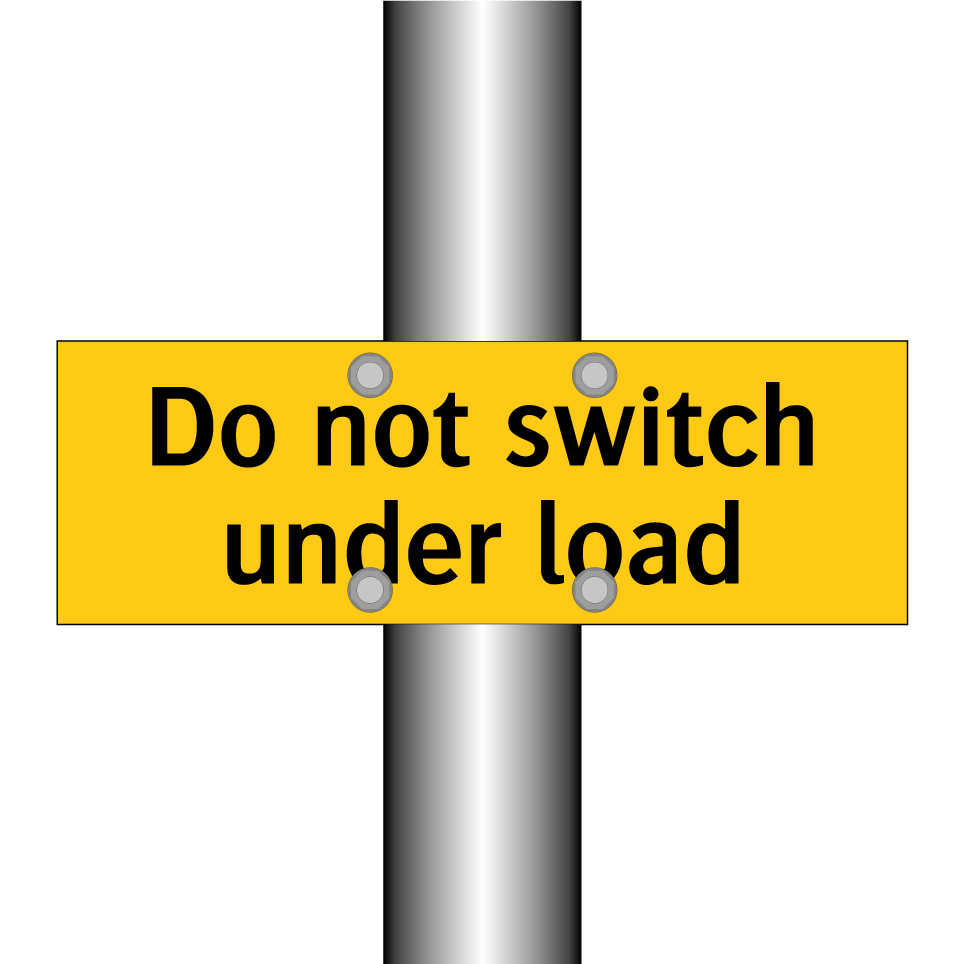 Do not switch under load