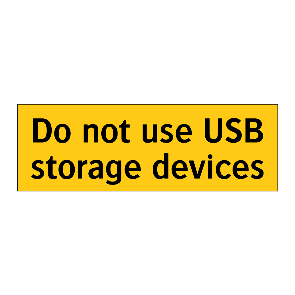 Do not use USB storage devices