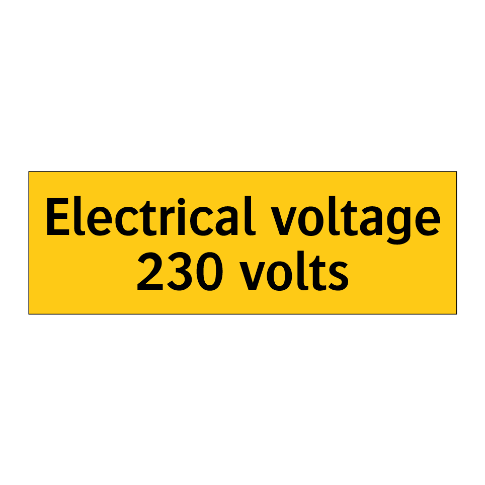 Electrical voltage 230 volts