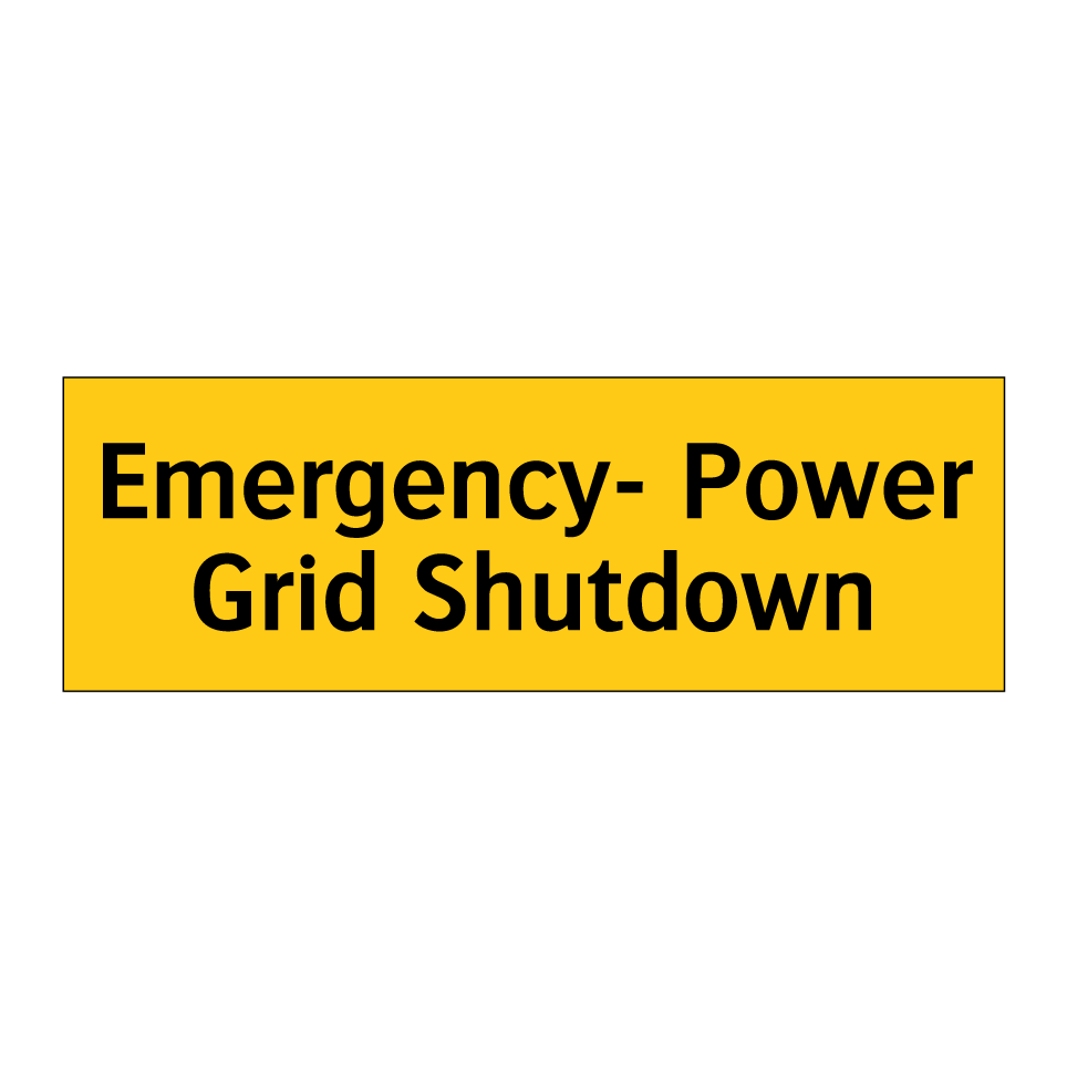 Emergency- Power Grid Shutdown