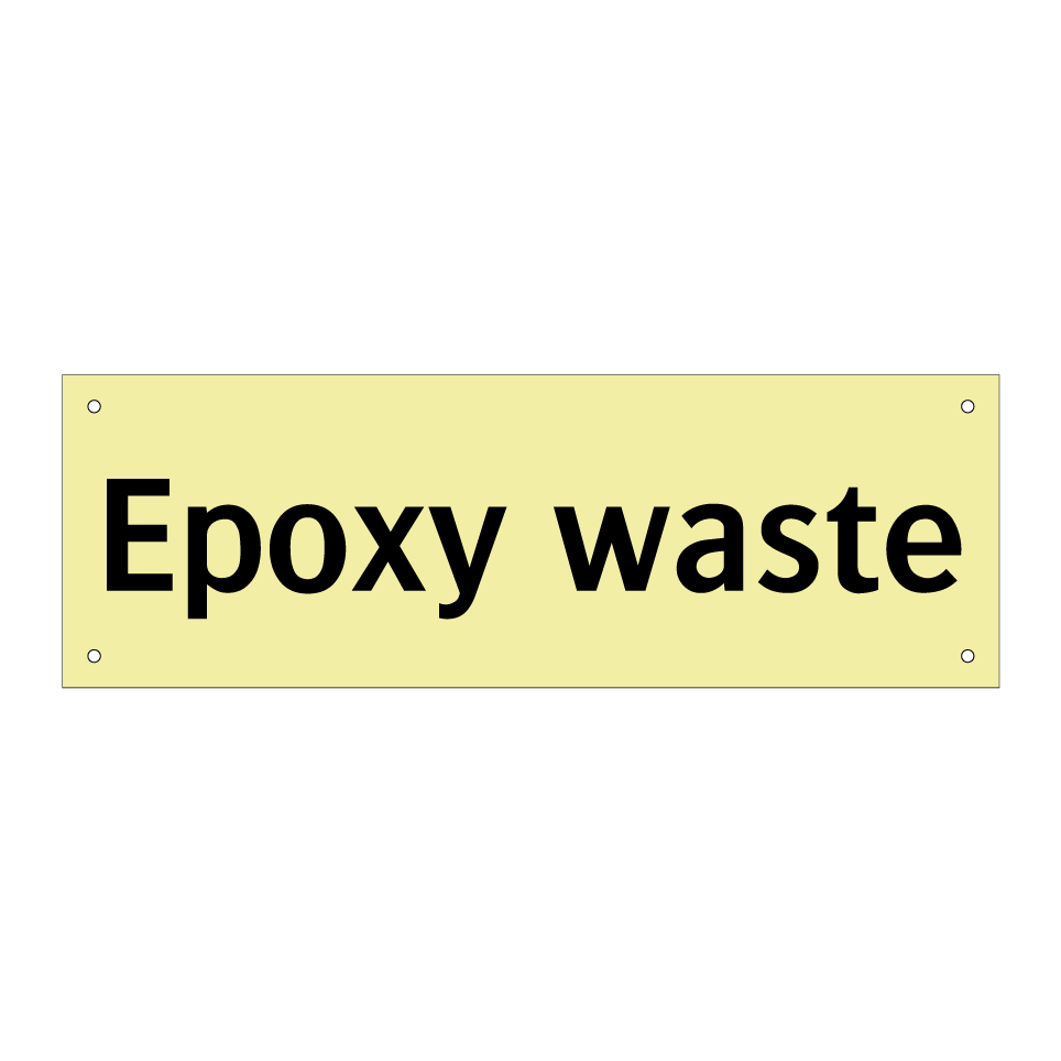 Epoxy waste