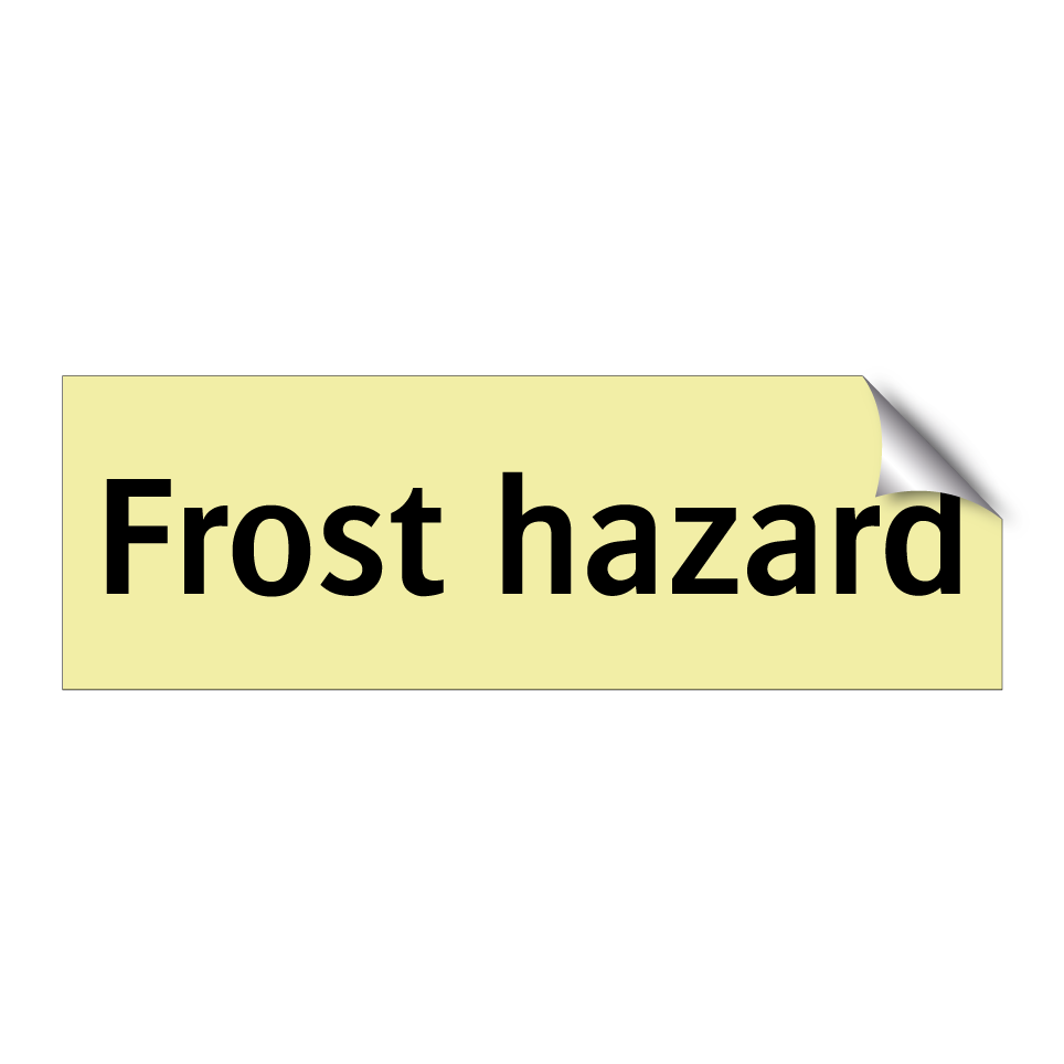 Frost hazard