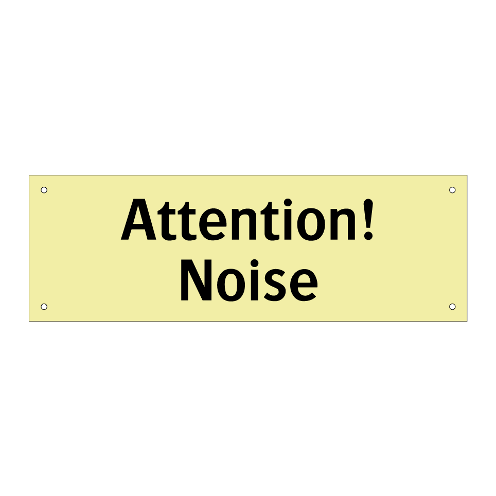 Attention! Noise