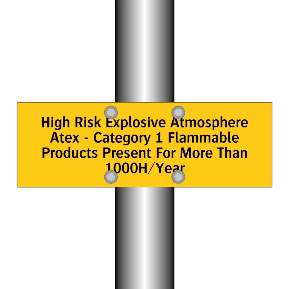 High Risk Explosive Atmosphere Atex - Category 1 Flammable Products Present For More Than 1000H/Year