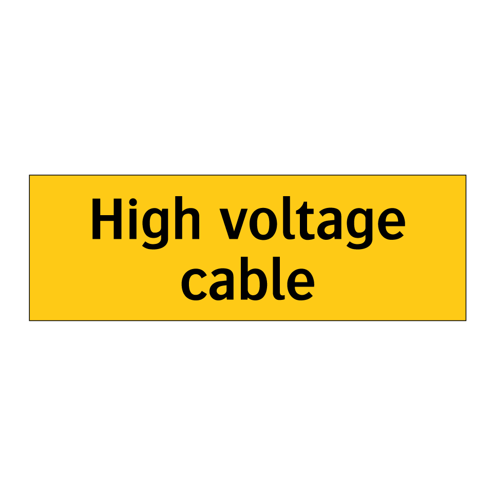 High voltage cable