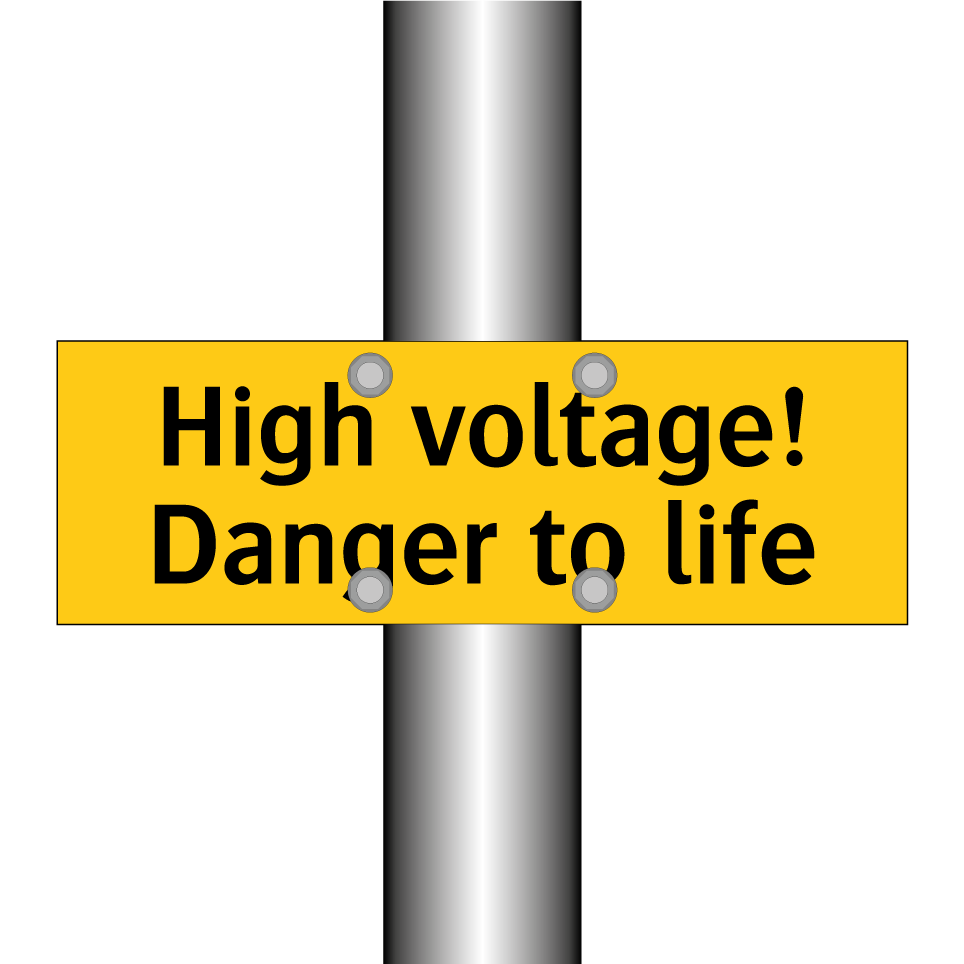 High voltage! Danger to life