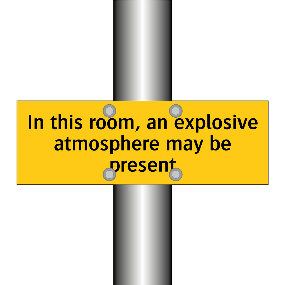 In this room, an explosive atmosphere may be present