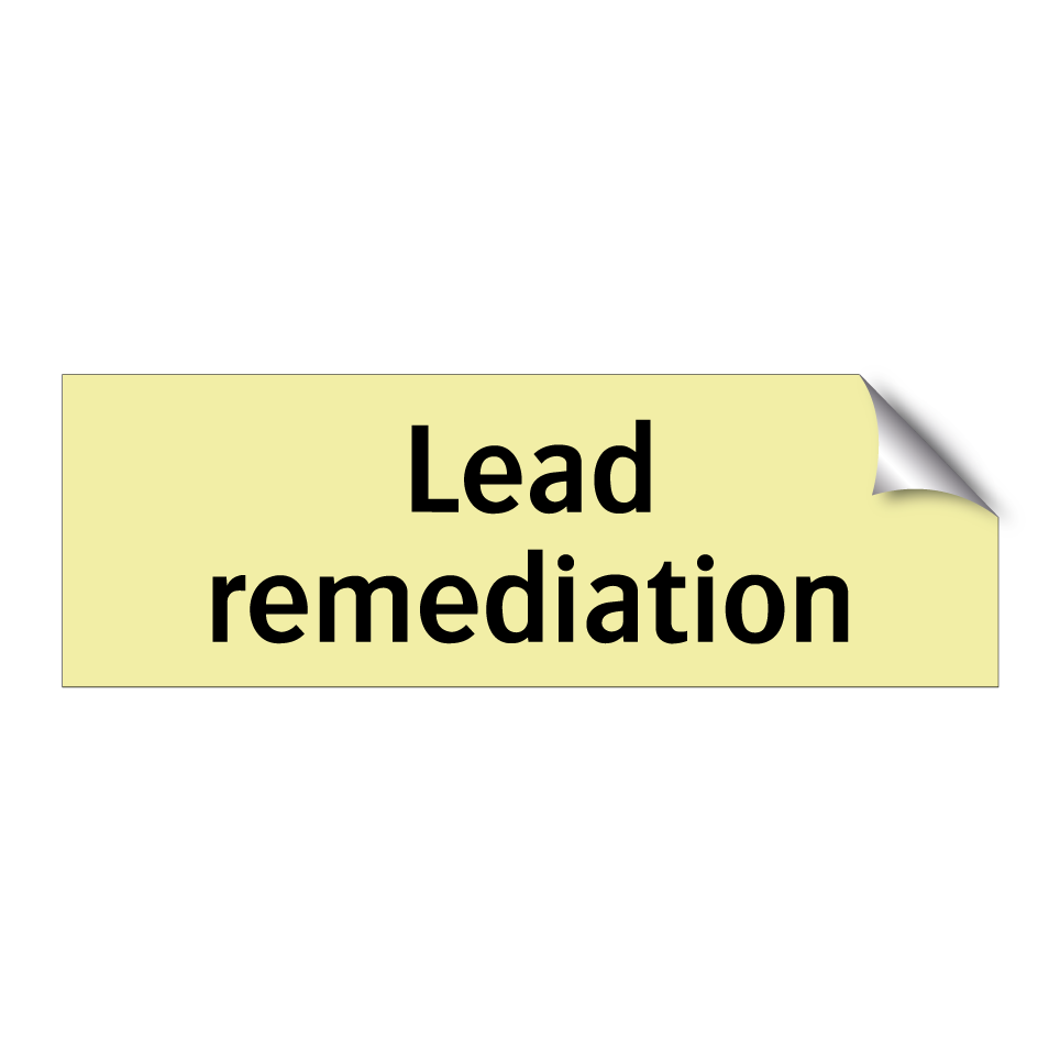 Lead remediation