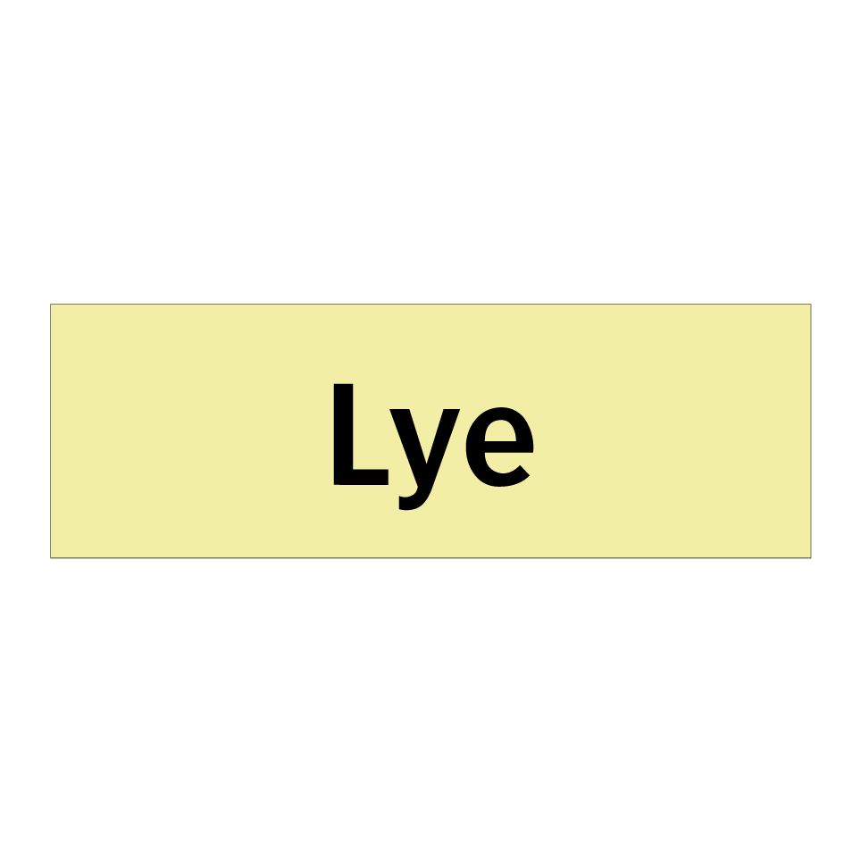 Lye
