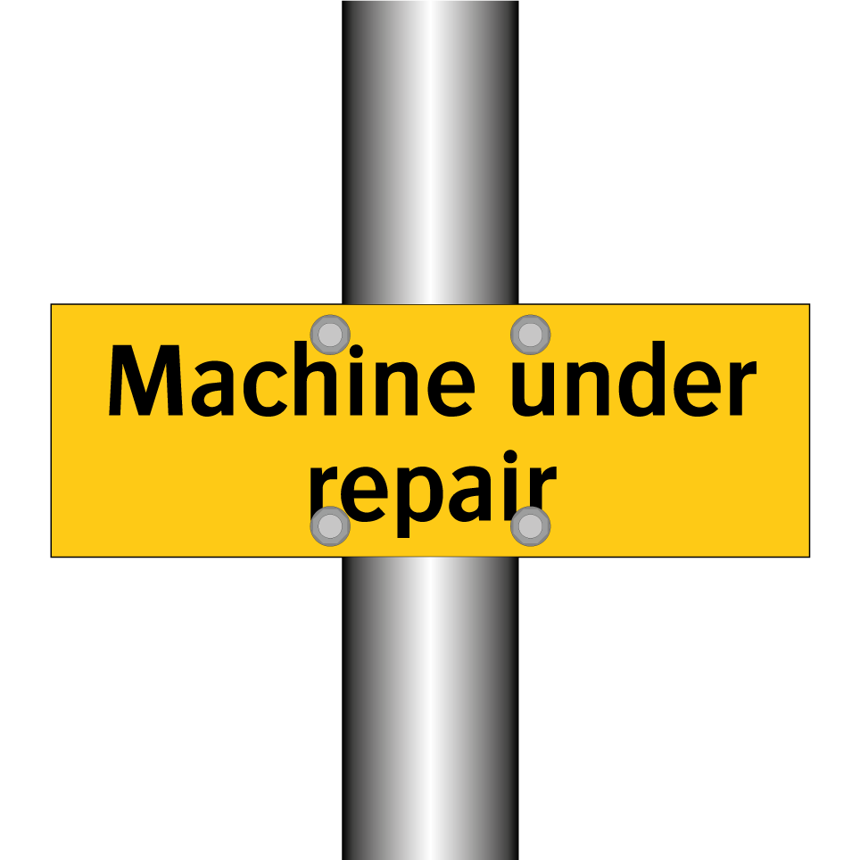 Machine under repair