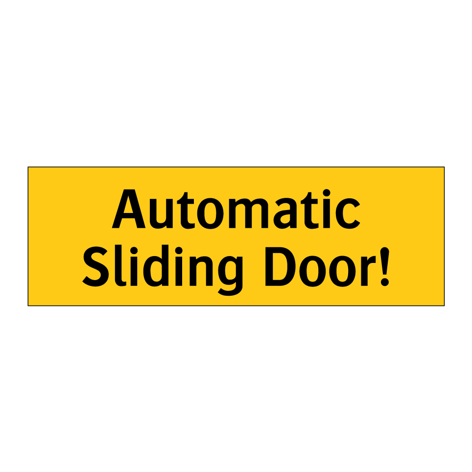 Automatic Sliding Door!