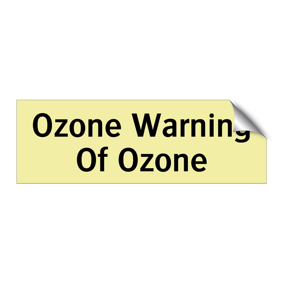 Ozone Warning Of Ozone