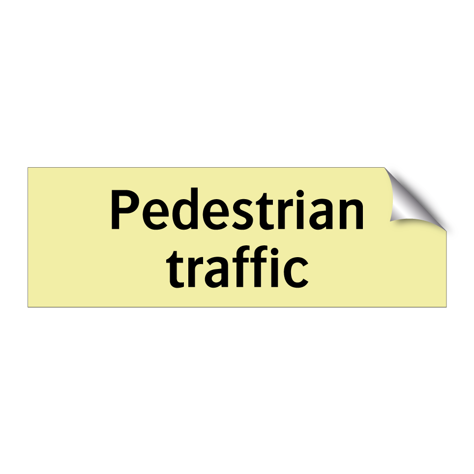 Pedestrian traffic