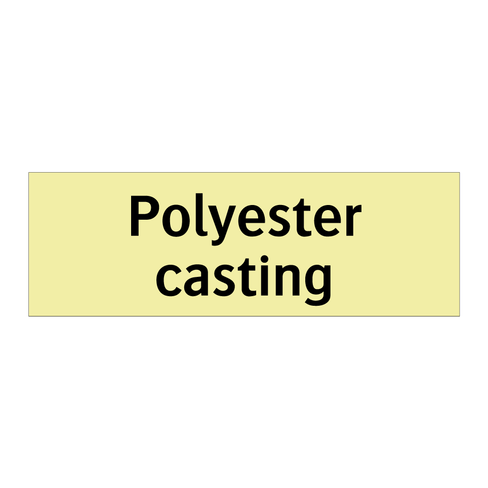 Polyester casting