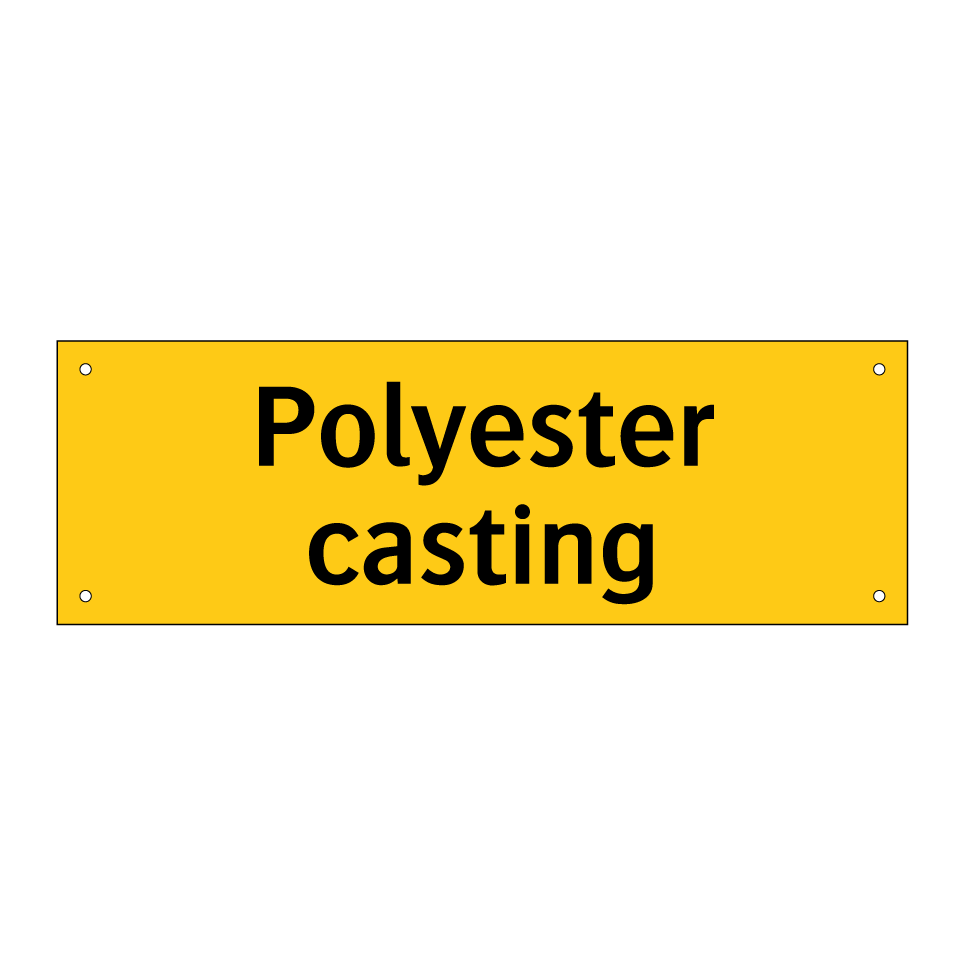 Polyester casting