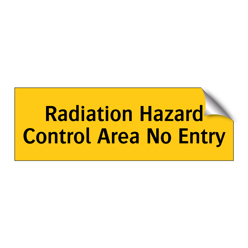 Radiation Hazard Control Area No Entry