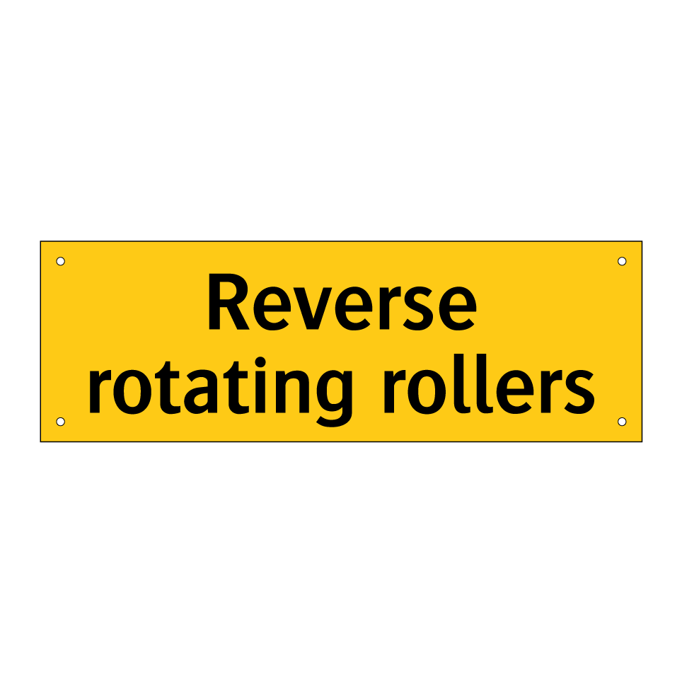 Reverse rotating rollers