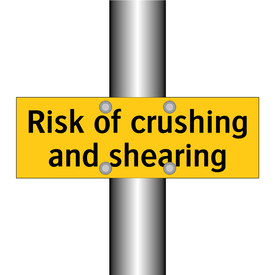 Risk of crushing and shearing