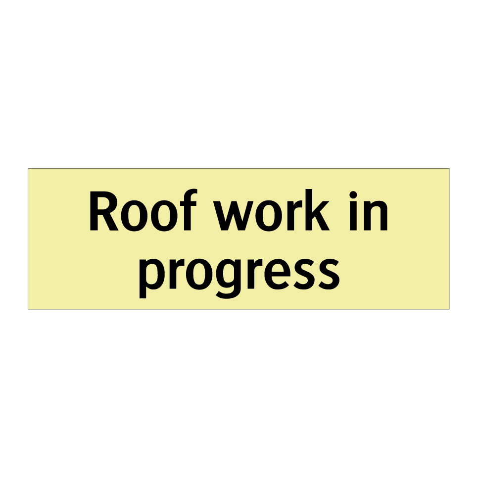 Roof work in progress