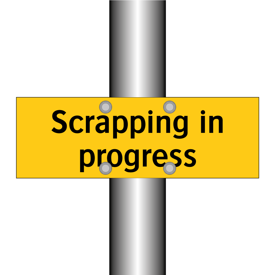 Scrapping in progress