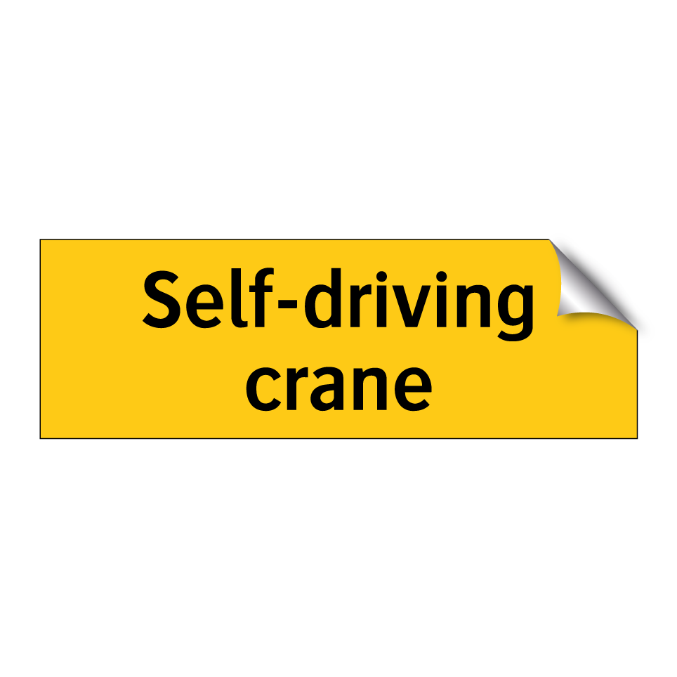 Self-driving crane