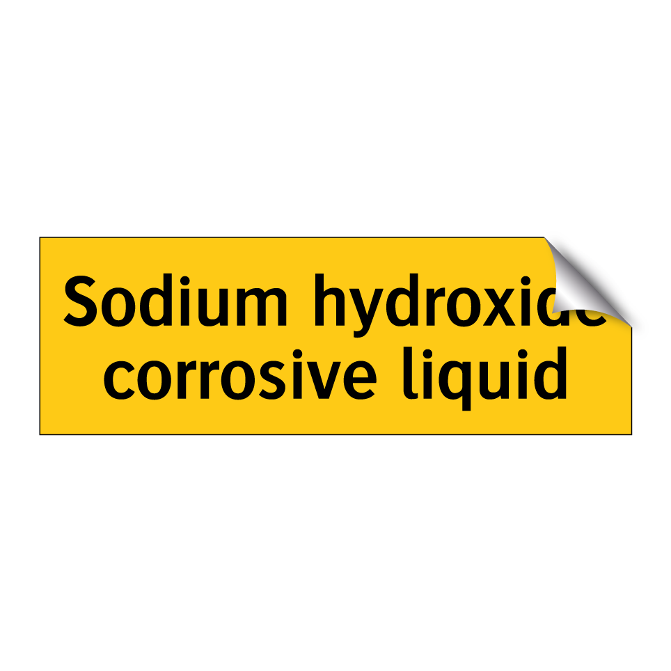 Sodium hydroxide corrosive liquid