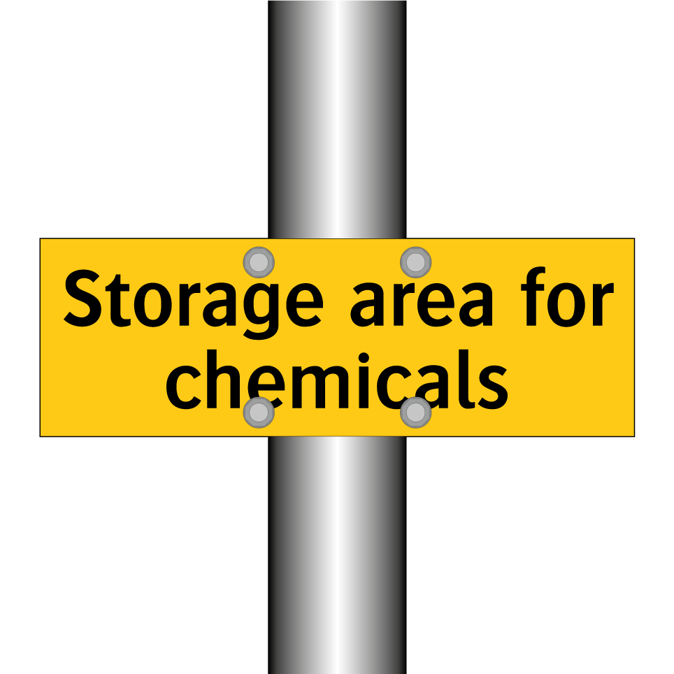 Storage area for chemicals