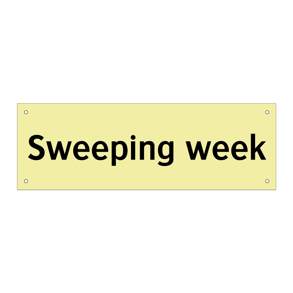 Sweeping week
