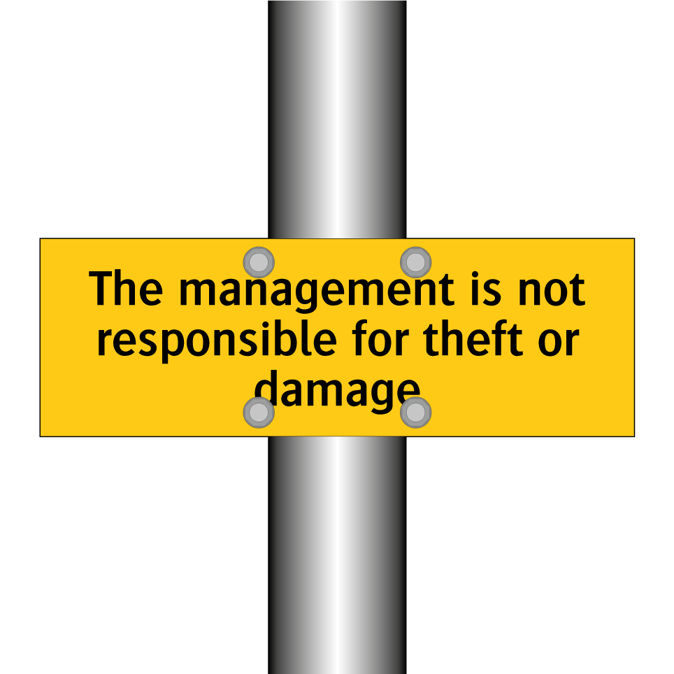 The management is not responsible for theft or damage
