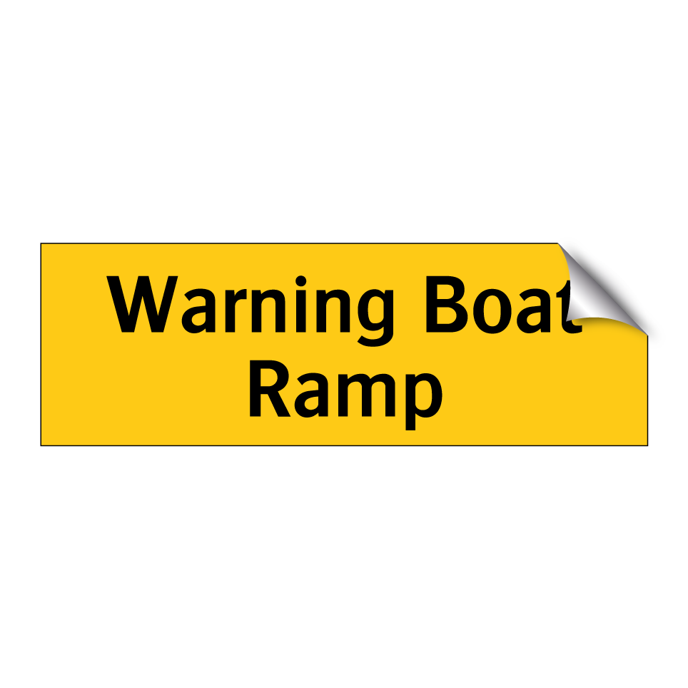 Warning Boat Ramp
