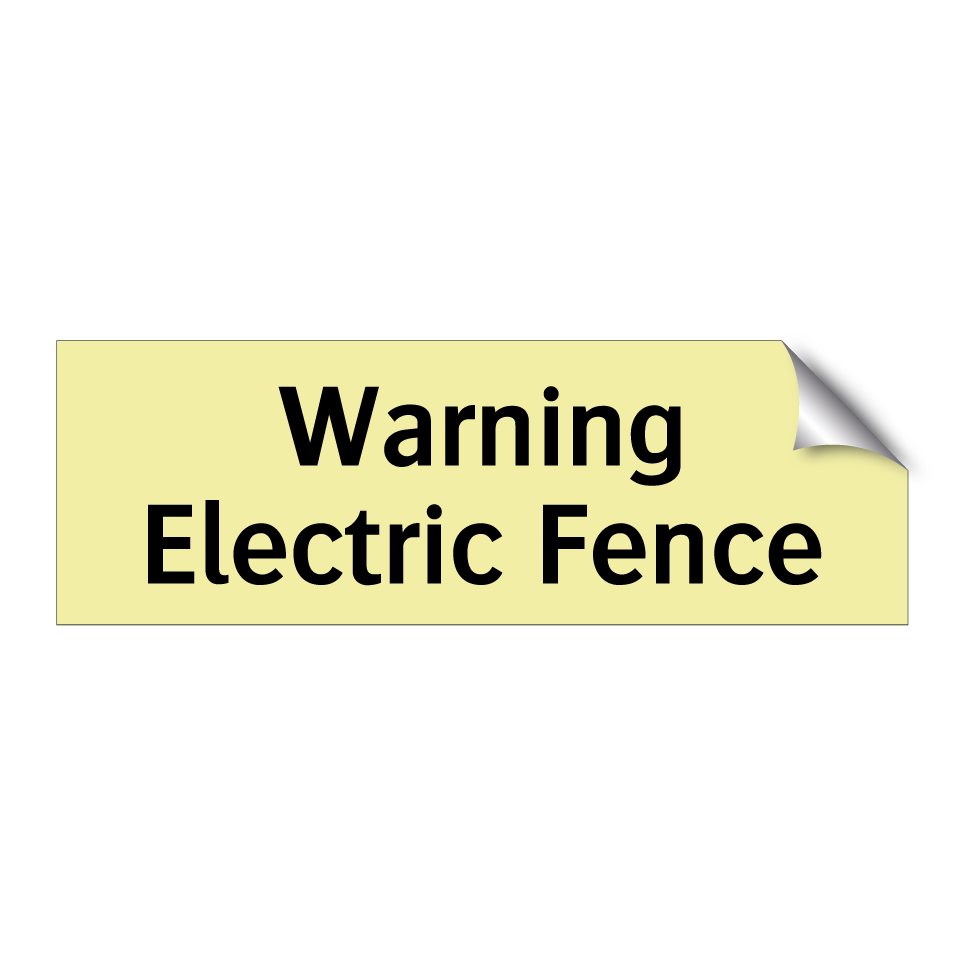 Warning Electric Fence