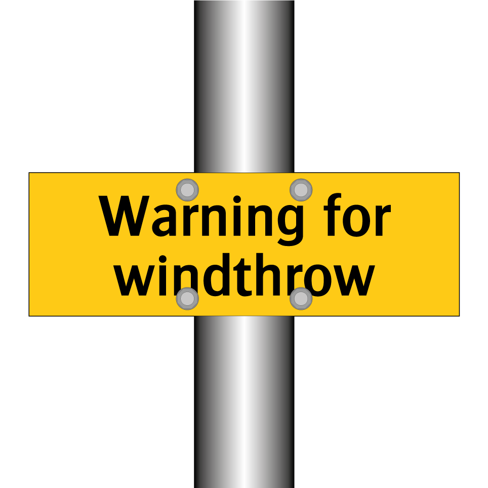 Warning for windthrow