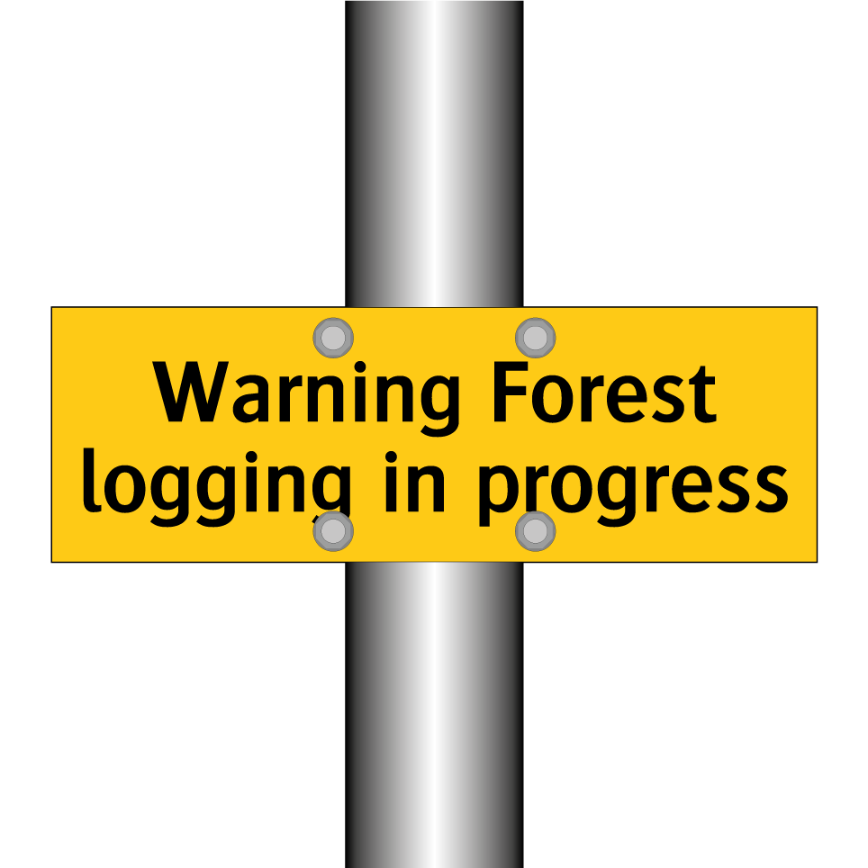 Warning Forest logging in progress