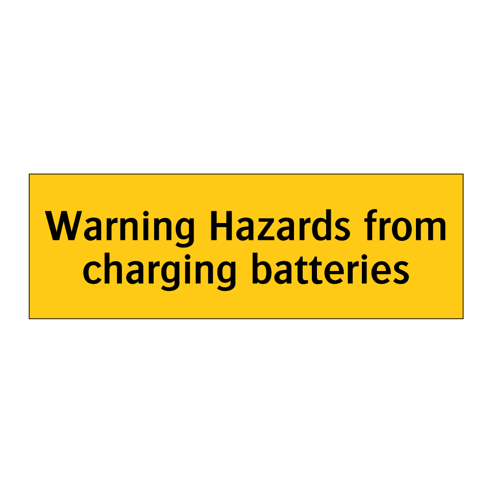 Warning Hazards from charging batteries