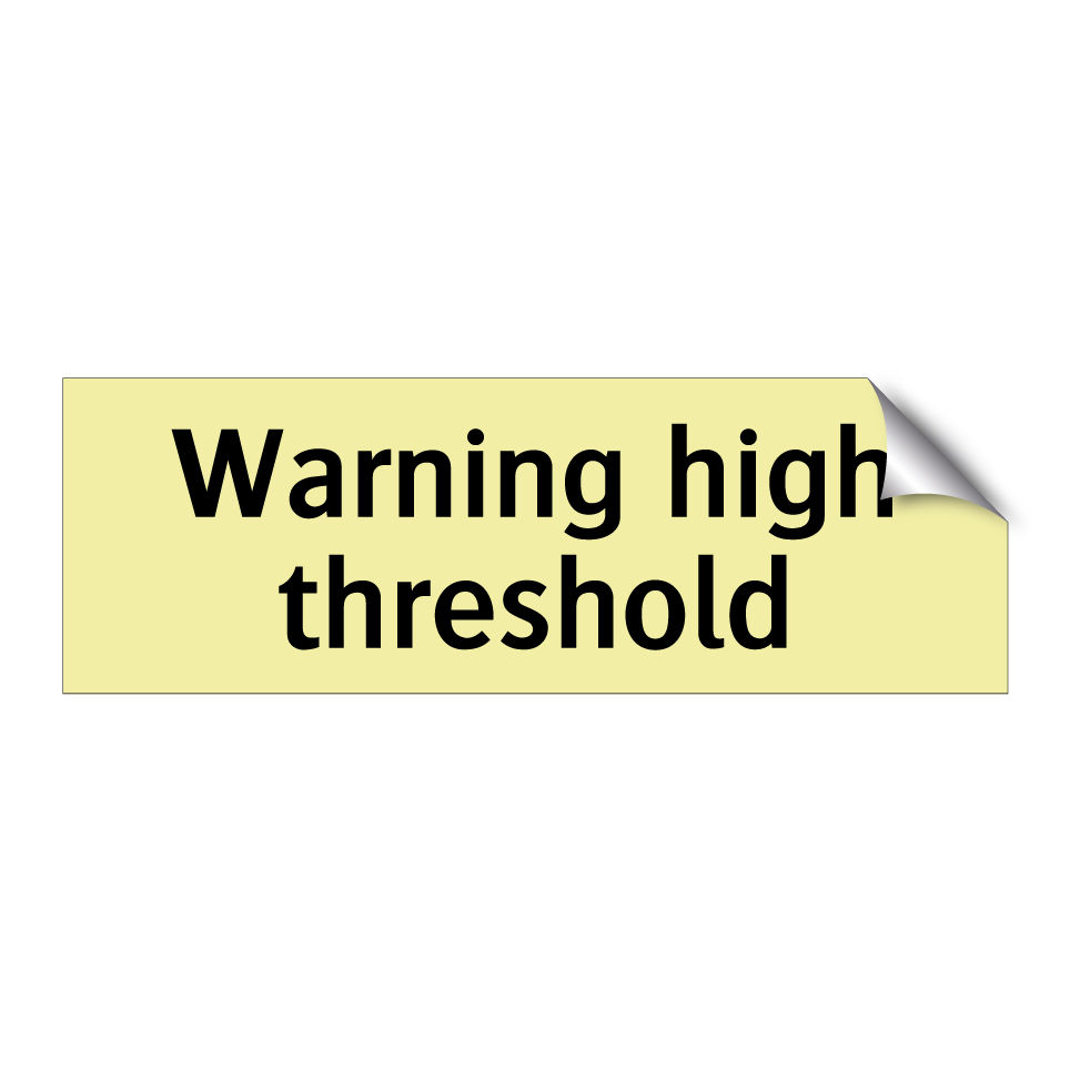 Warning high threshold