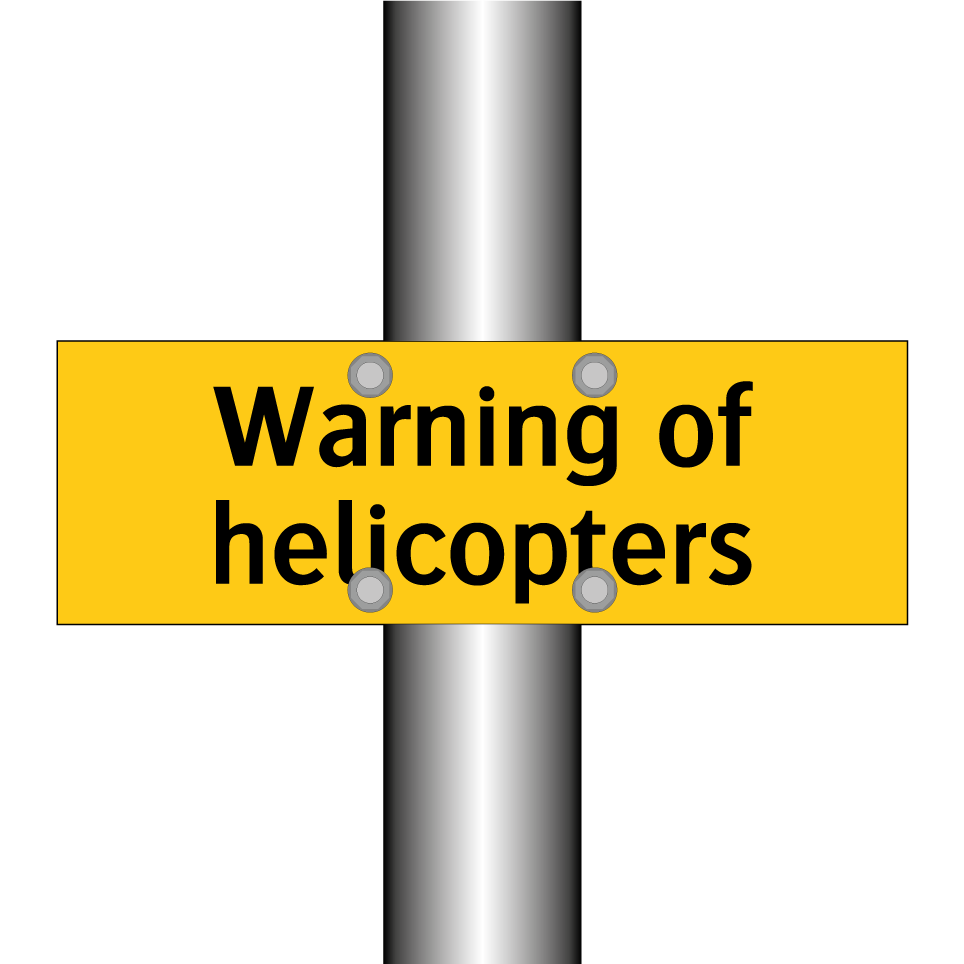 Warning of helicopters