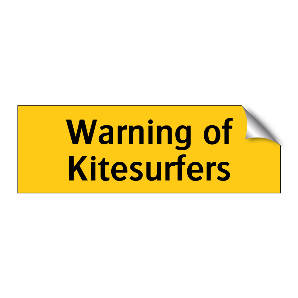 Warning of Kitesurfers