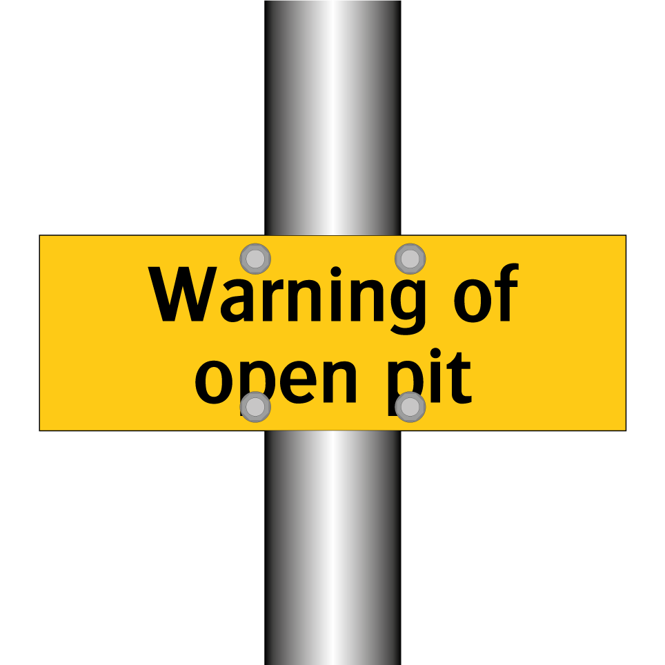 Warning of open pit