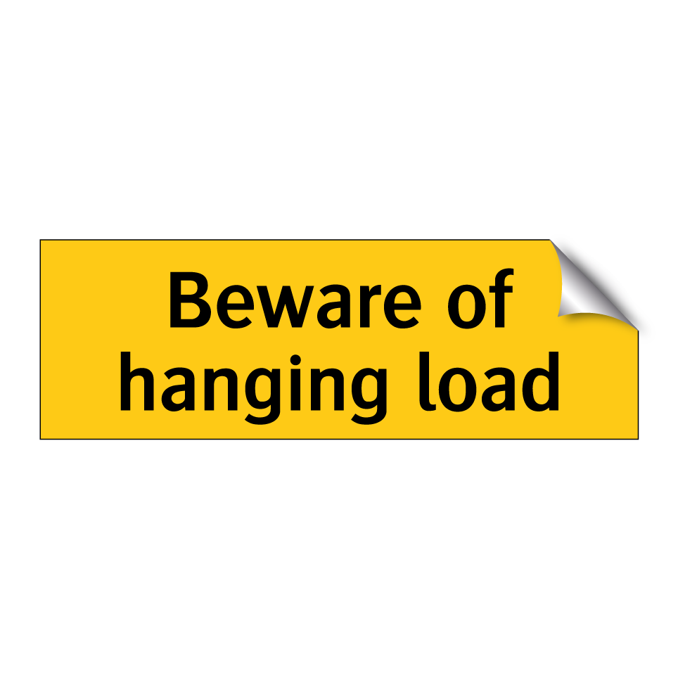 Beware of hanging load