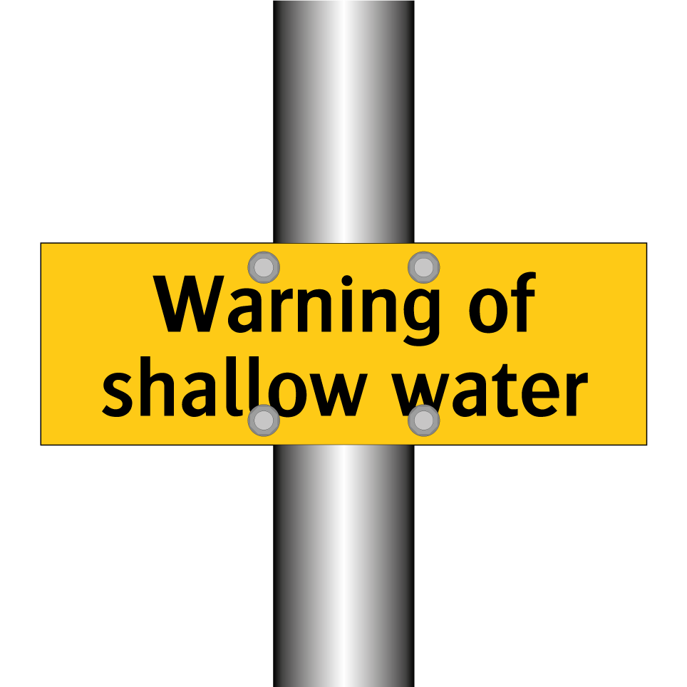 Warning of shallow water