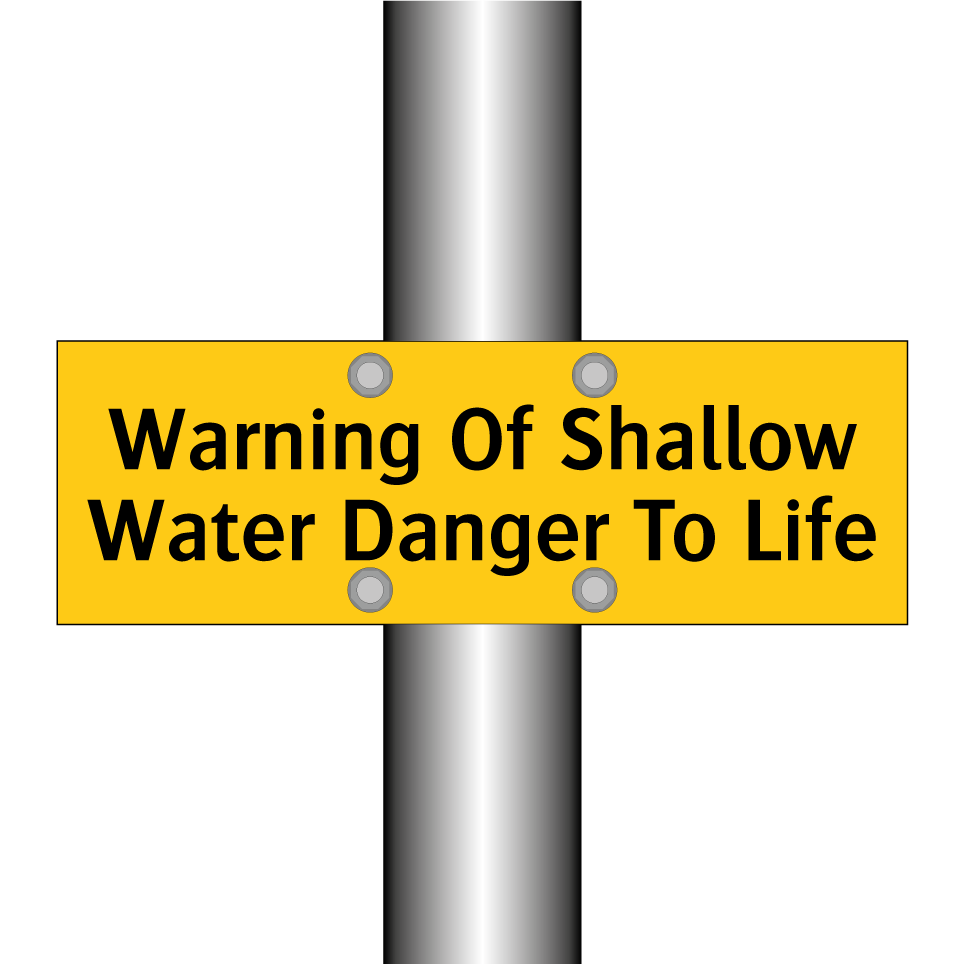 Warning Of Shallow Water Danger To Life