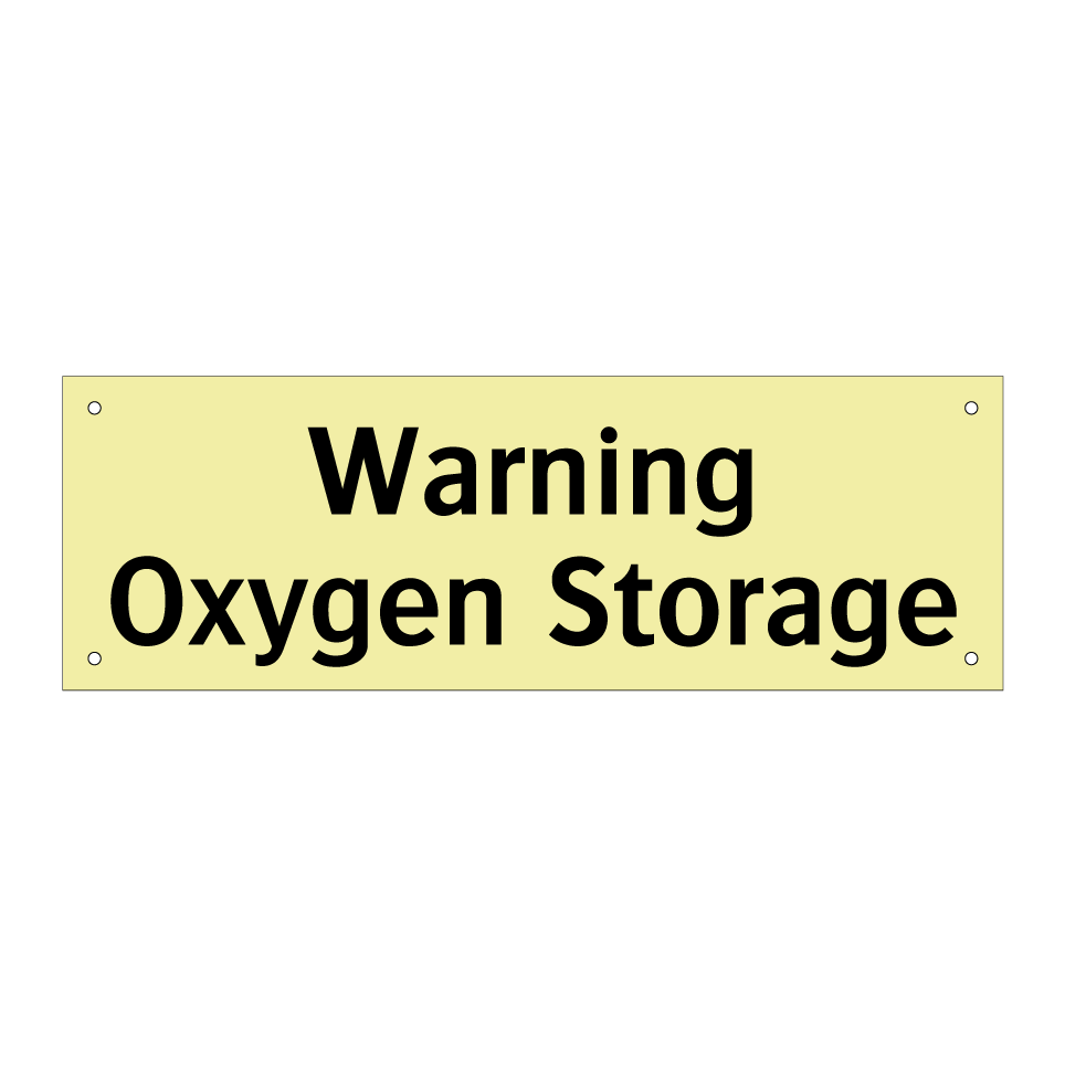 Warning Oxygen Storage