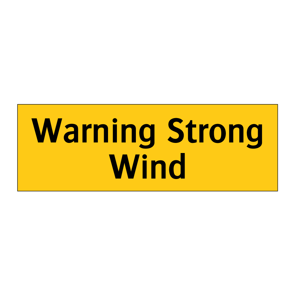 Warning Strong Wind