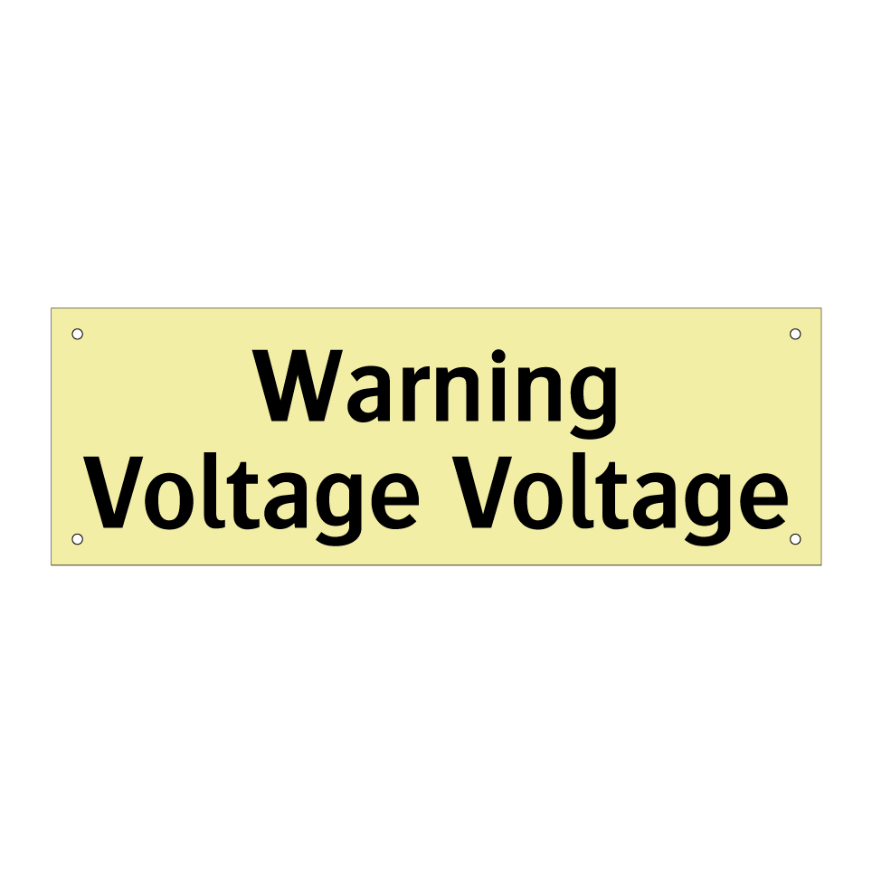 Warning Voltage Voltage