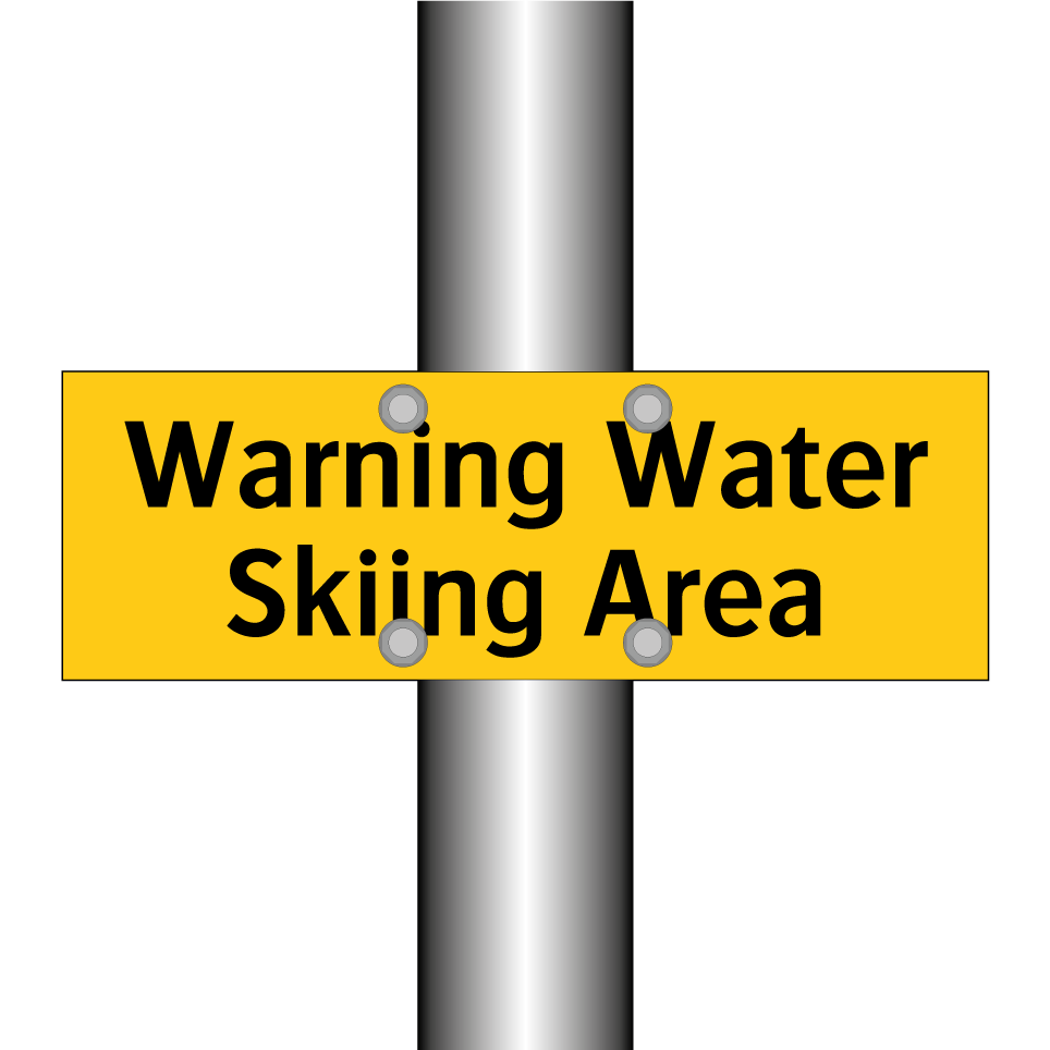 Warning Water Skiing Area