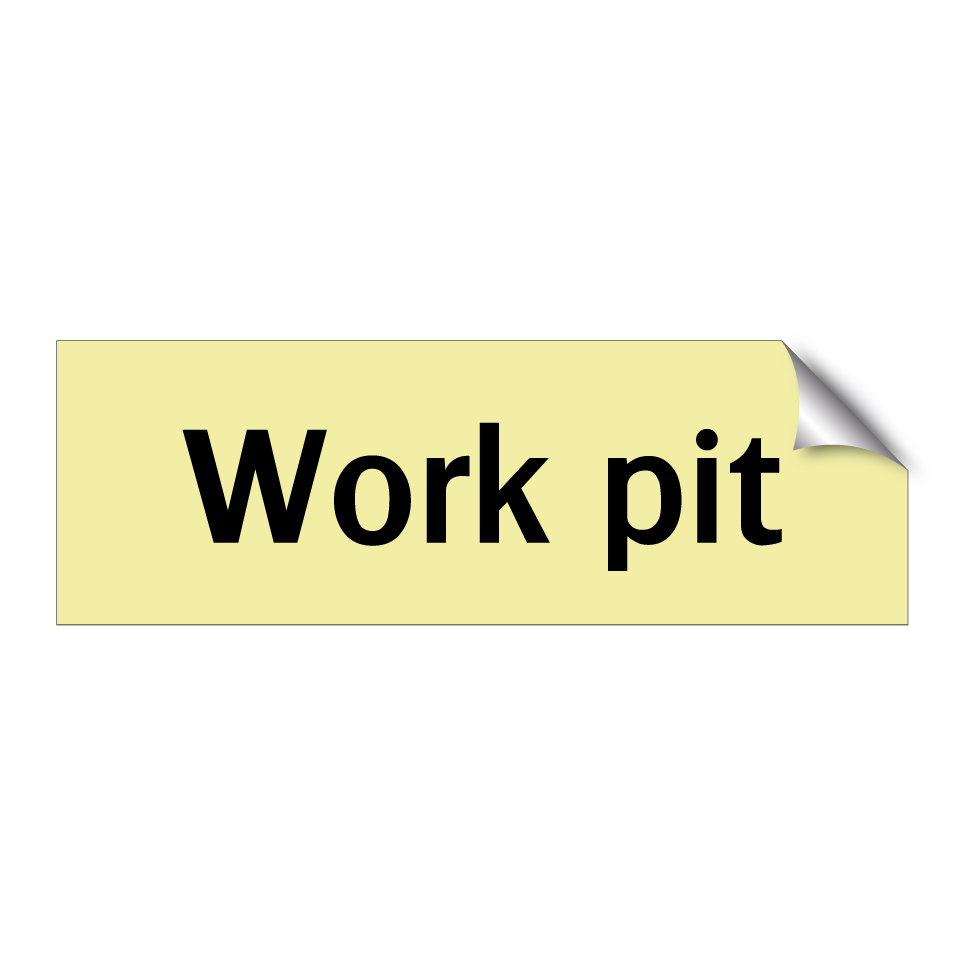 Work pit