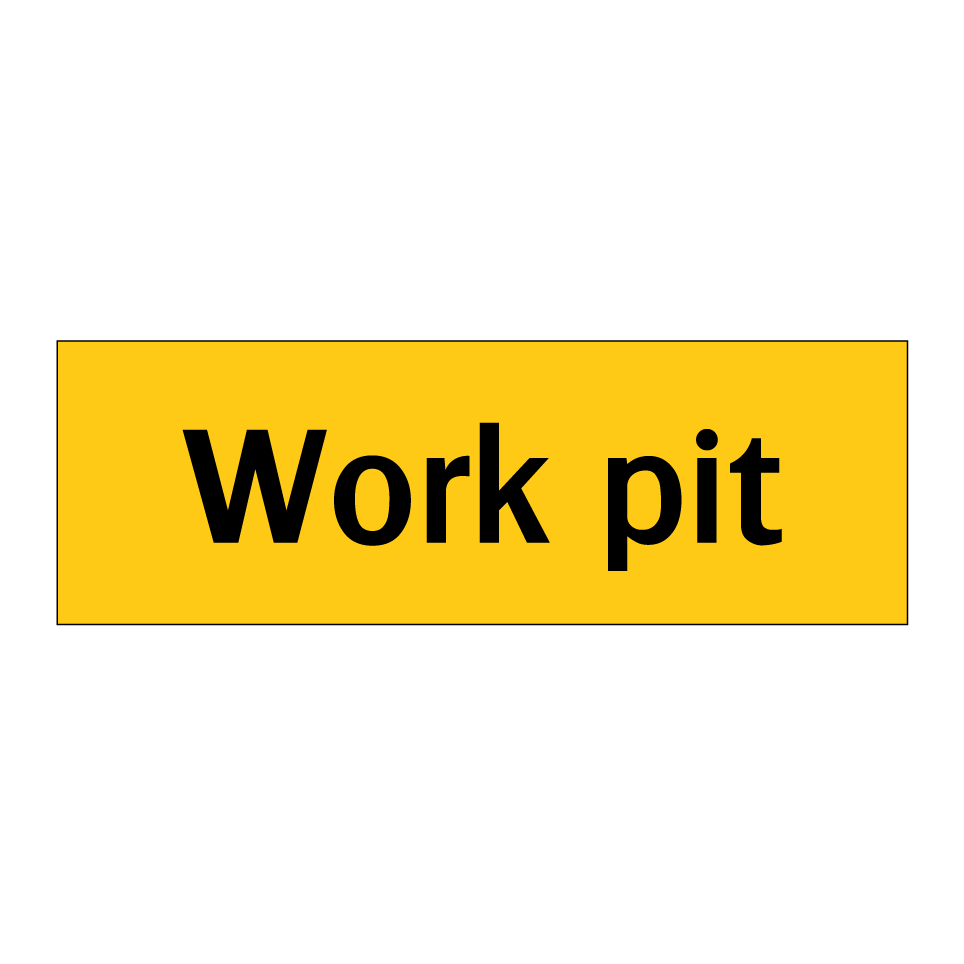 Work pit