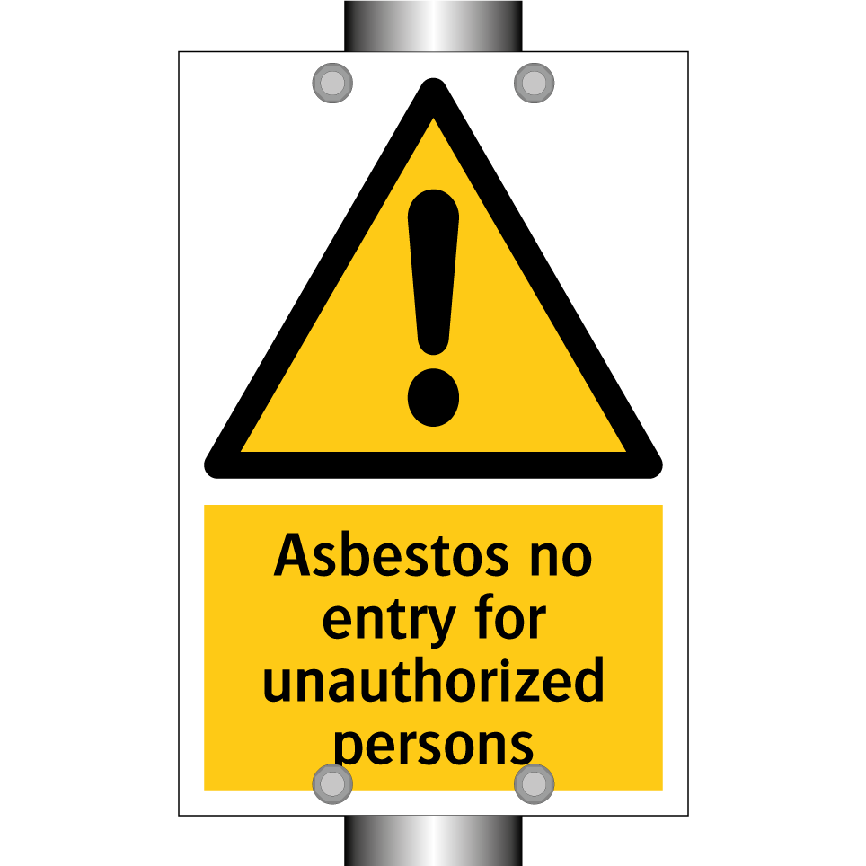 Asbestos no entry for unauthorized persons