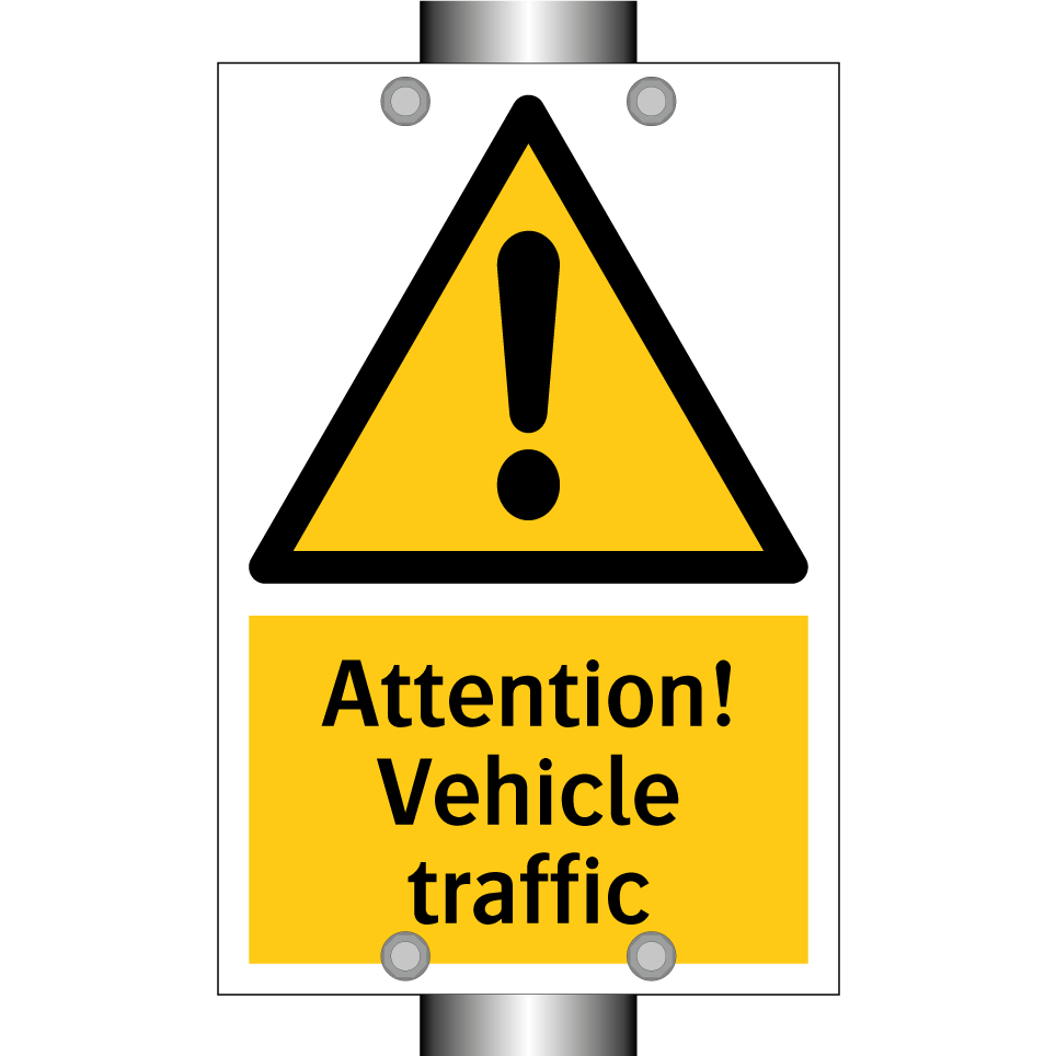 Attention! Vehicle traffic