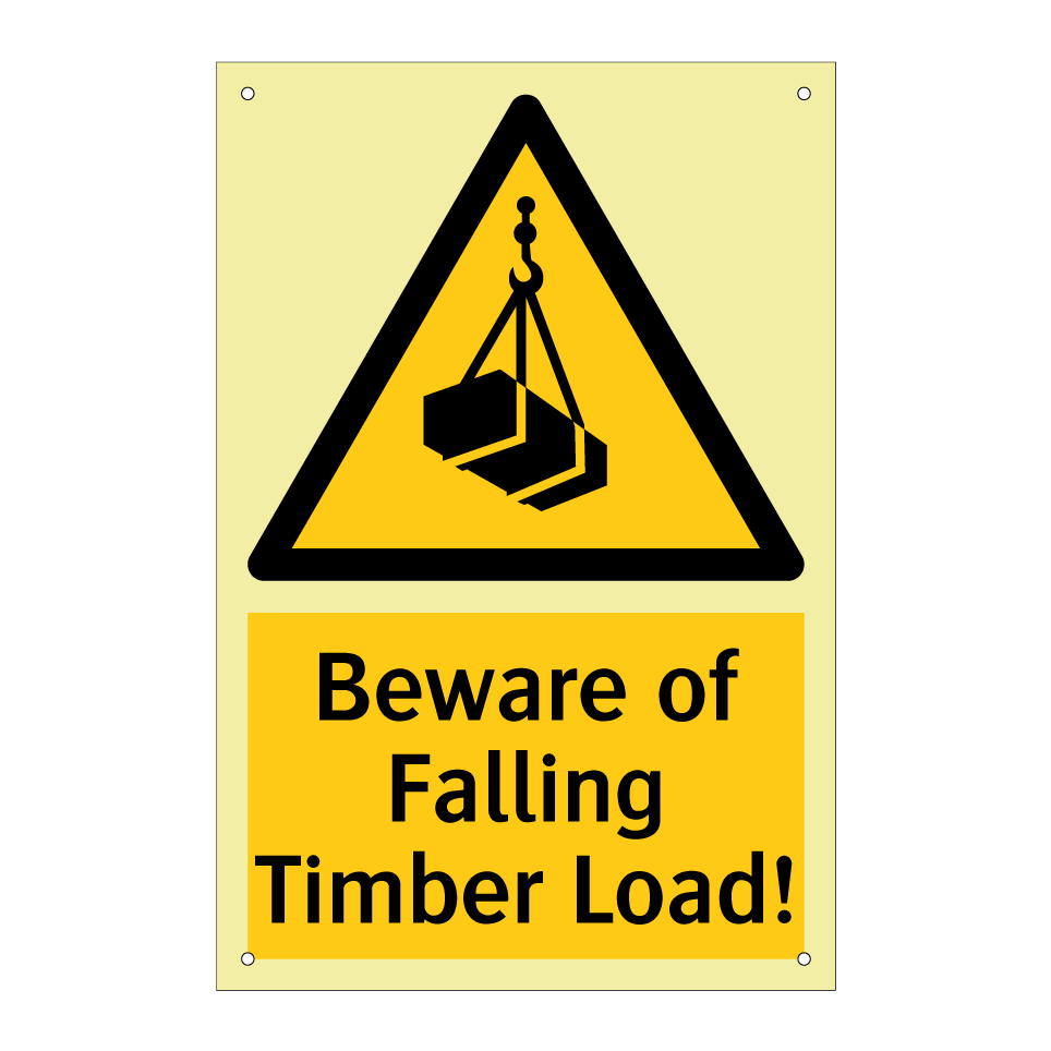 Beware of Falling Timber Load!